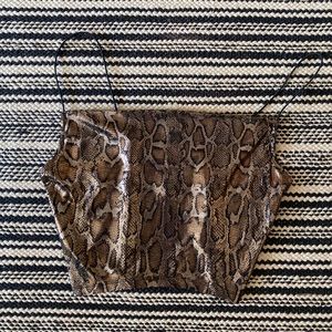 Animal print crop top